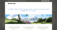 Desktop Screenshot of animationpaper.com