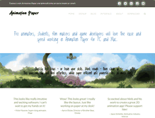 Tablet Screenshot of animationpaper.com